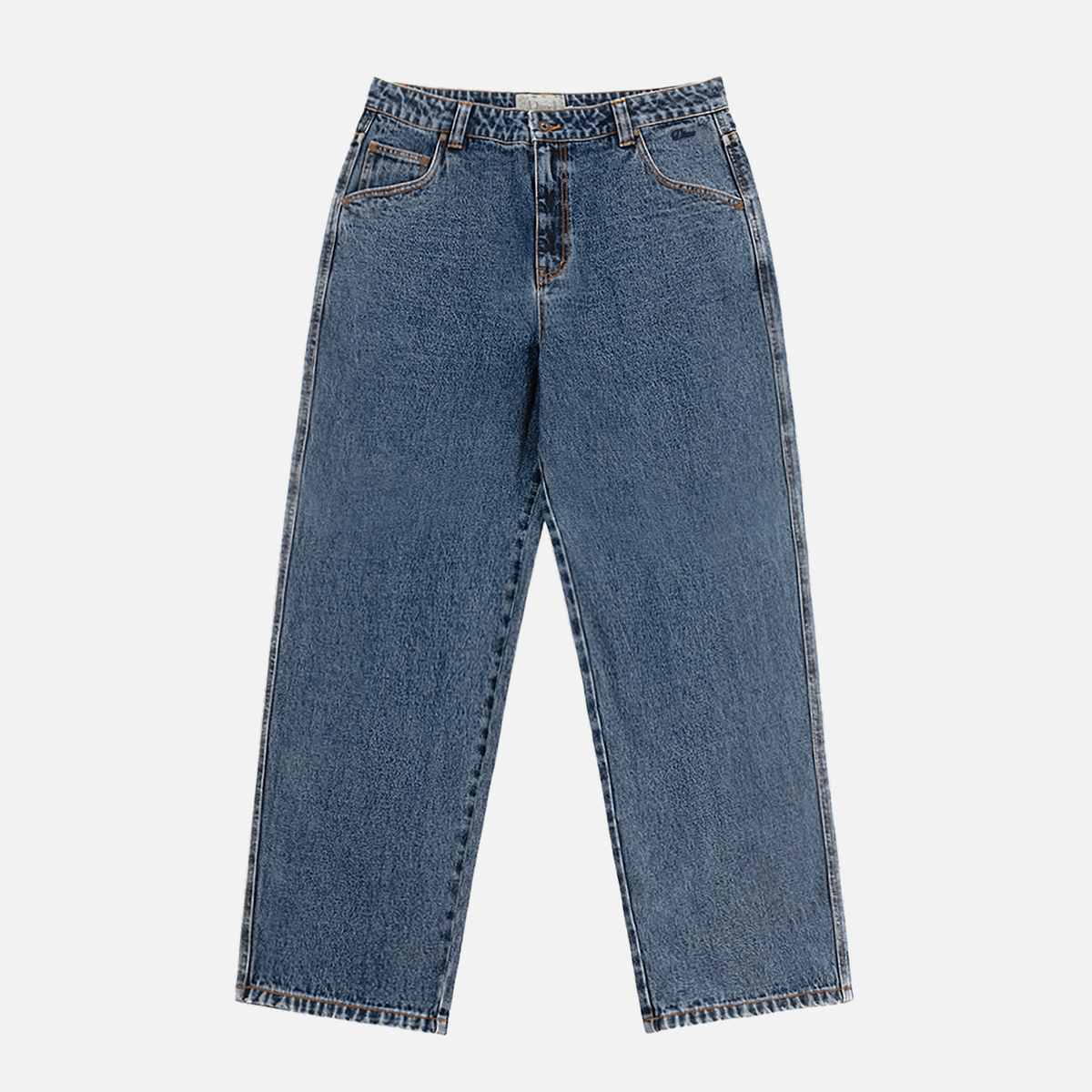 Dime MTL Relaxed Denim Pants Stone Washed — product shot
