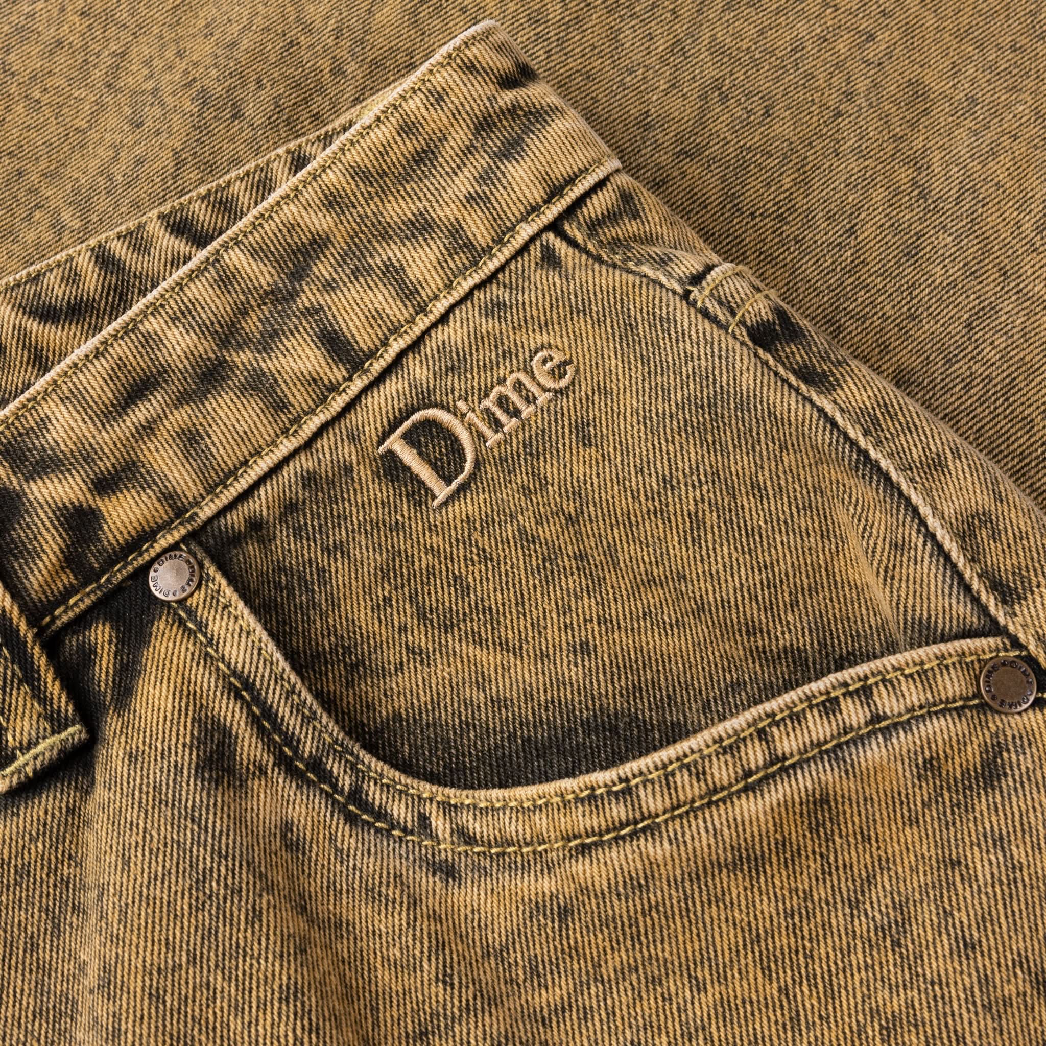 Dime MTL | Baggy Denim Overdyed Gold