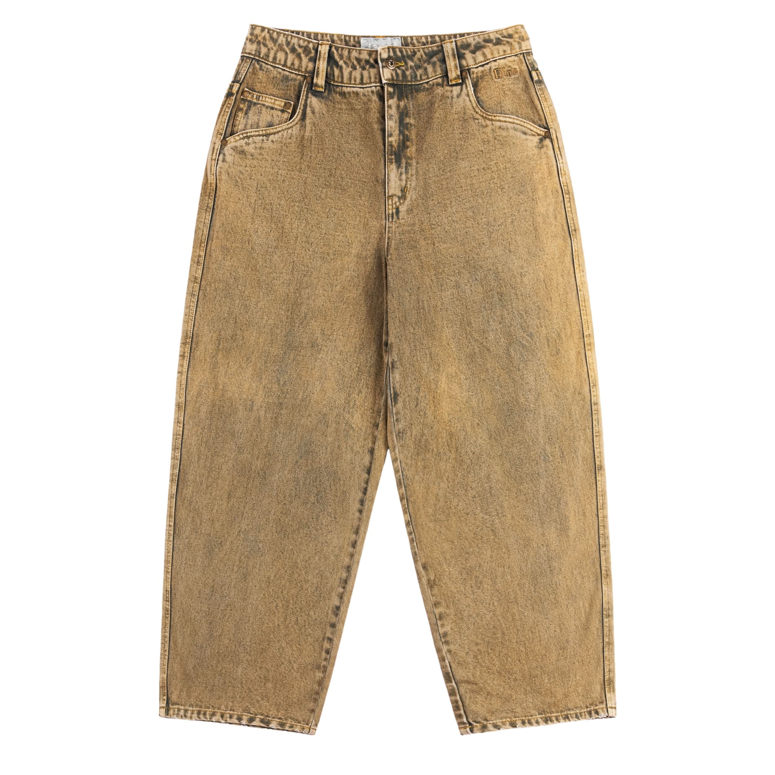 Dime MTL | Baggy Denim Overdyed Gold
