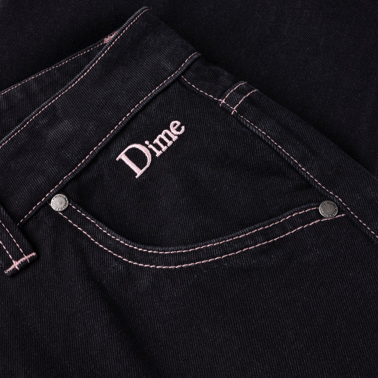 Dime | Relaxed Denim Black Contrast