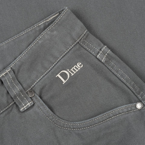 DIME BAGGY FIT JEANS- DARK GREY - Gallery Streetwear