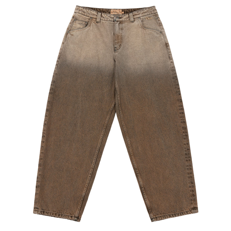 Dime MTL | Baggy Denim Dipped Brown