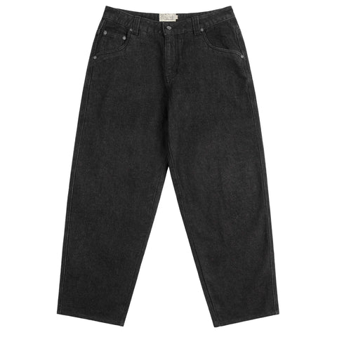 Dime MTL | Baggy Denim Pants Black Washed - front