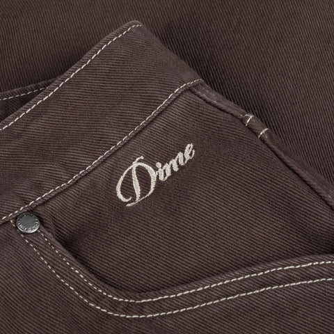 Dime | Denim Shorts Brown - Gallery Streetwear