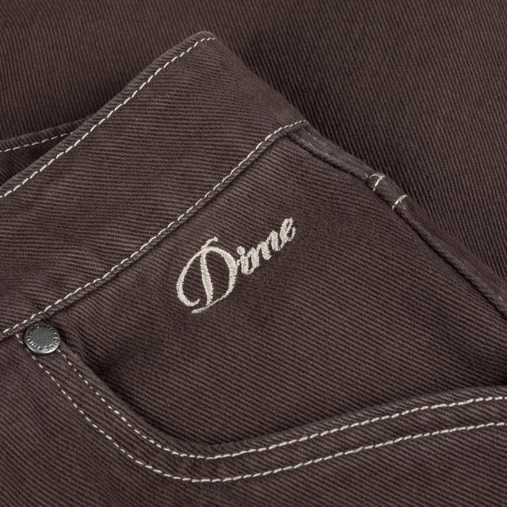 Dime | Denim Shorts Brown - Gallery Streetwear