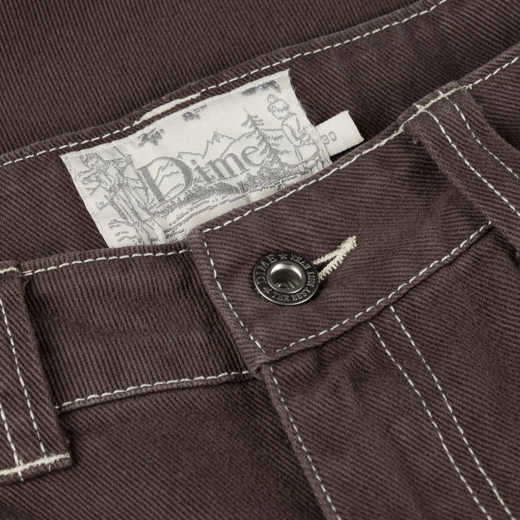 Dime | Denim Shorts Brown - Gallery Streetwear