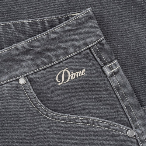 Dime | Denim Shorts Faded Black - Gallery Streetwear