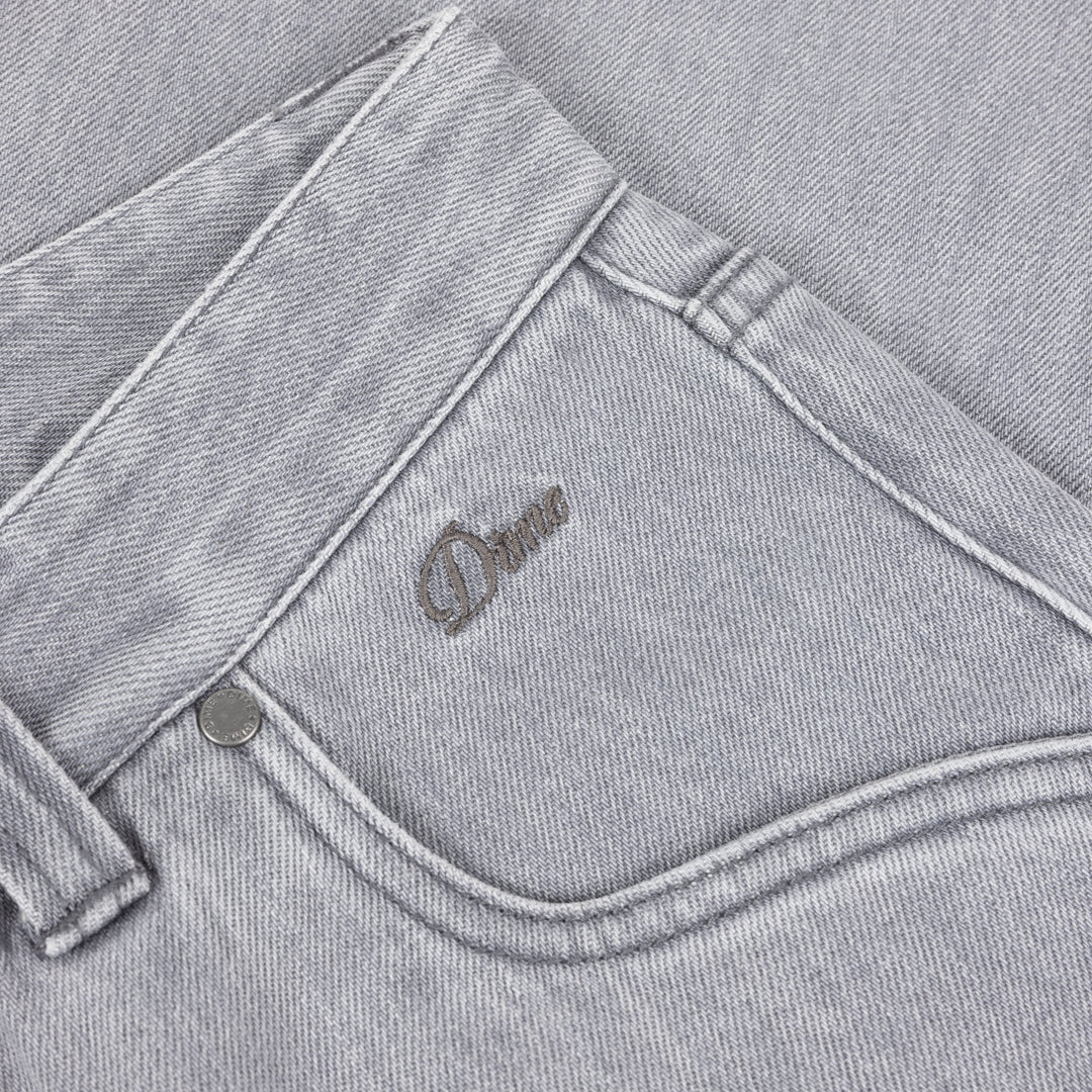 Dime MTL Straight Denim Pants Grey Washed Denim
