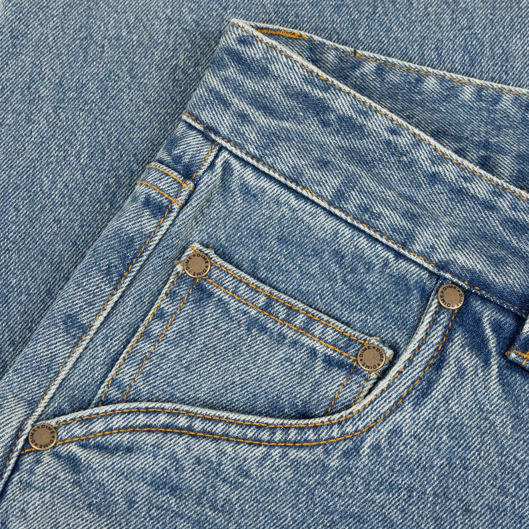 Dime MTL Straight Denim Pants Sandblasted Indigo