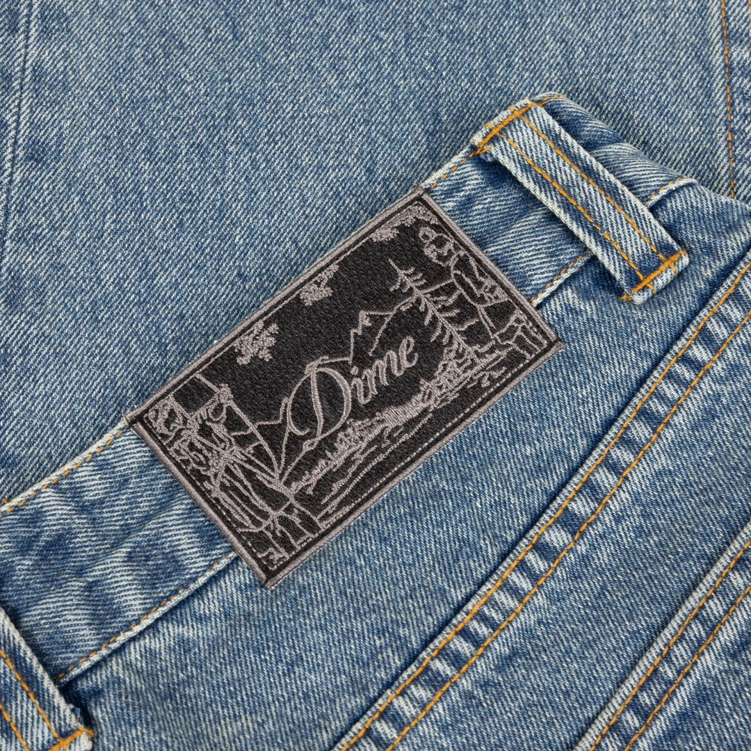 Dime MTL Straight Denim Pants Sandblasted Indigo