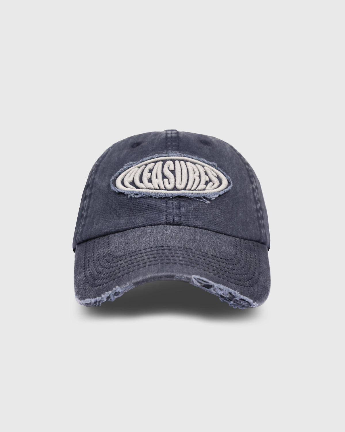 Pleasures Bubble Rip Cap Navy — navy cotton cap, Gallery Streetwear Canada