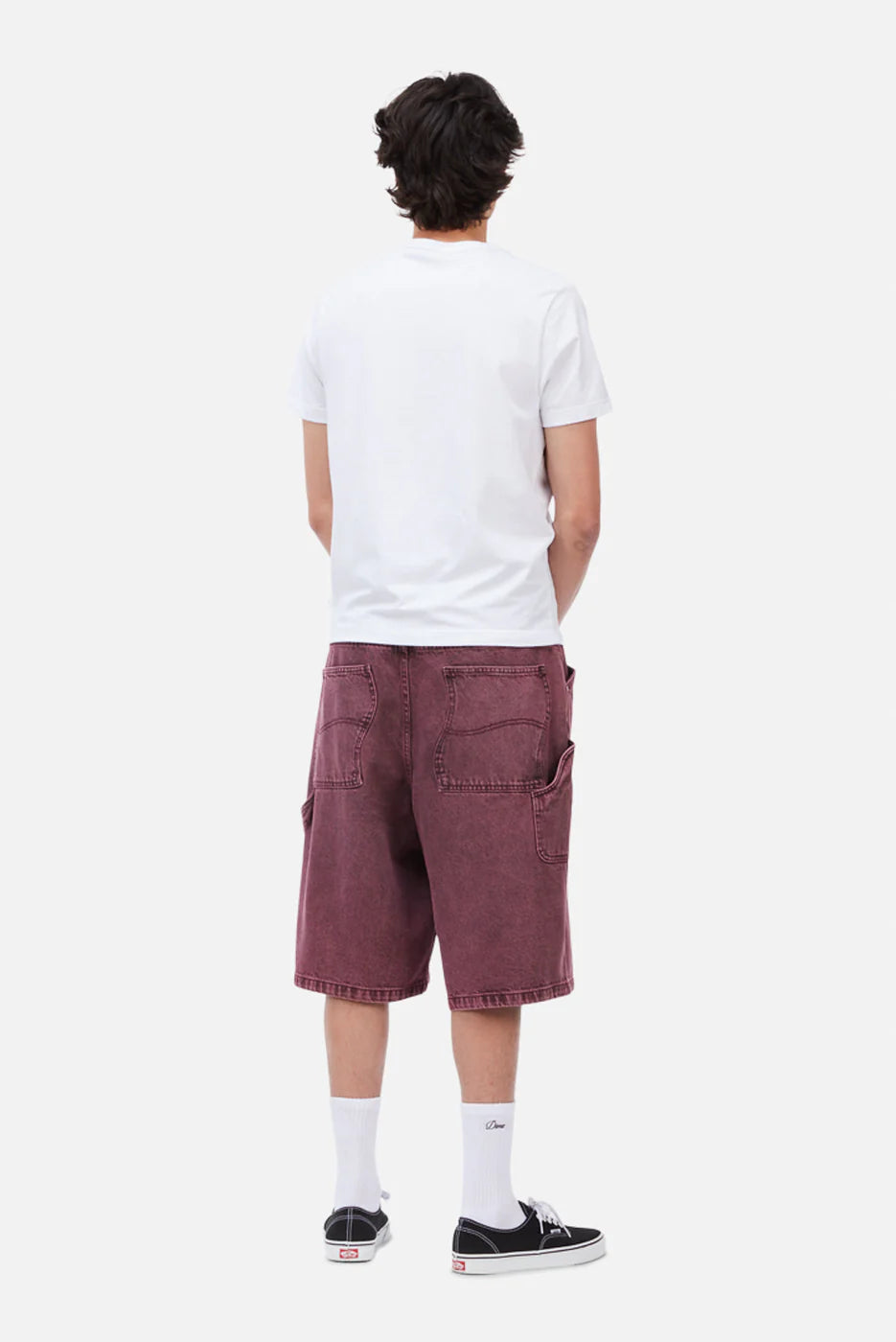 Dime MTL Classic Denim Shorts Wine Wash
