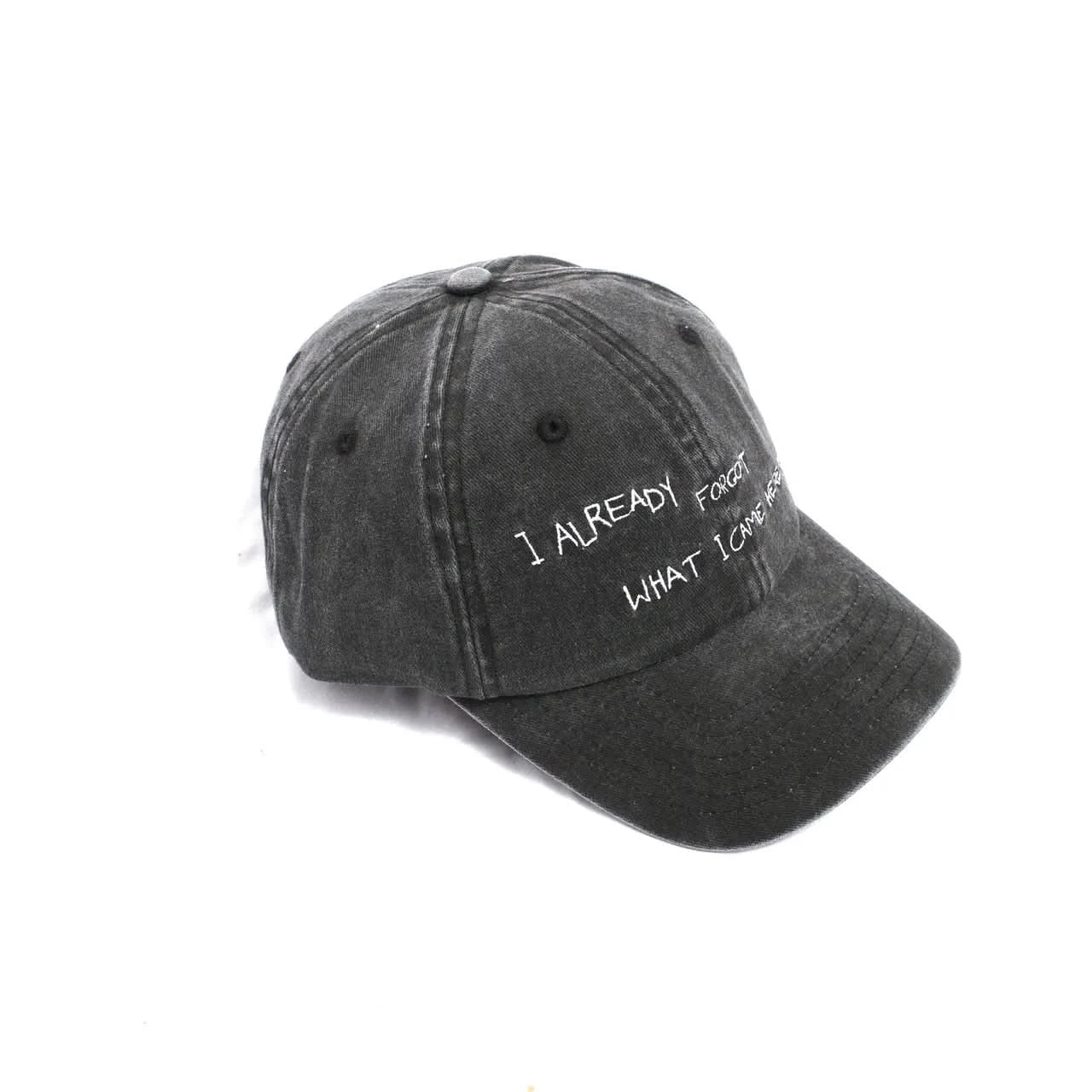 Jungles Jungles Already Forgot 6 Panel Cap - Black