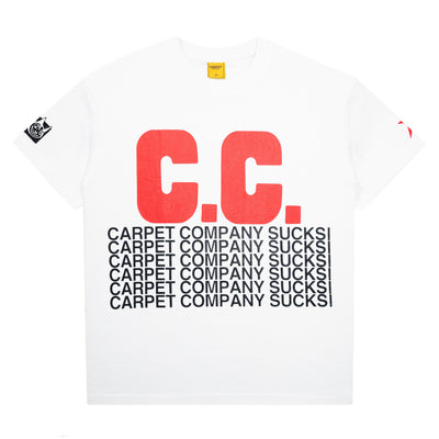 Carpet Company C.C Sucks Tee White