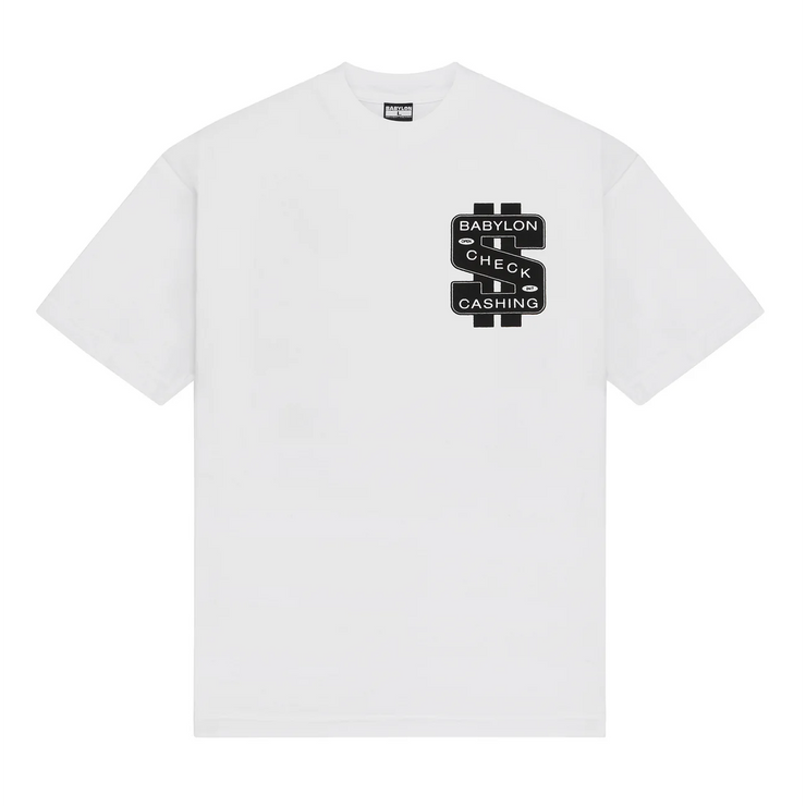 BABYLON CHECK CASHING TEE - Gallery Streetwear