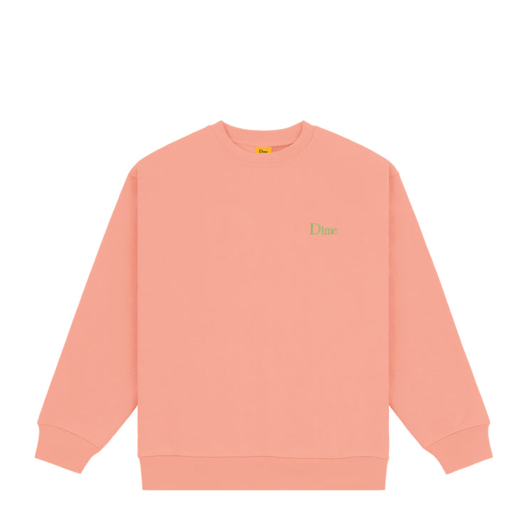 Dime | Small logo Crewneck Pink Clay - Gallery Streetwear