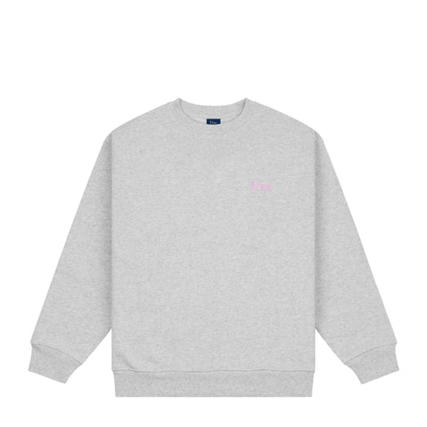 Dime MTL | Small logo Crew Grey Pink