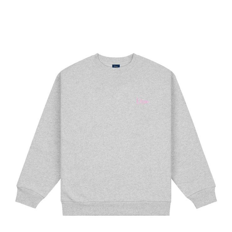 Dime MTL | Small logo Crew Grey Pink