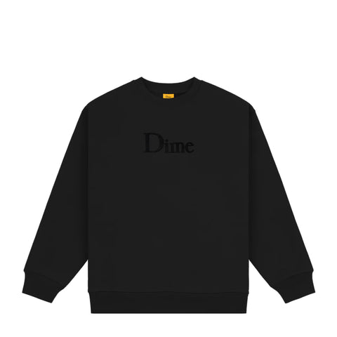 Dime | Classic Logo Crew Black - Gallery Streetwear