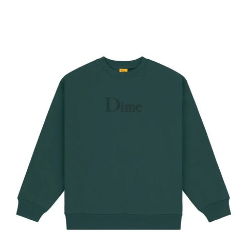 Dime | Classic Logo Crew Green - Gallery Streetwear