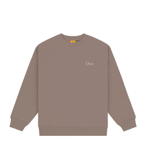 Dime | Small Logo Crew BROWN - Gallery Streetwear