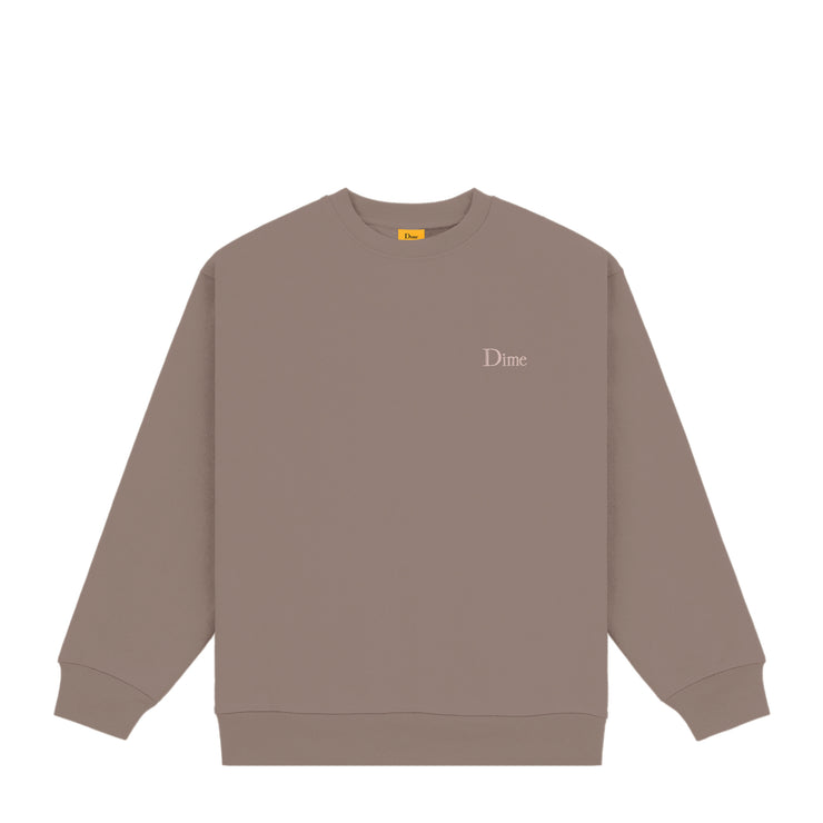 Dime | Small Logo Crew BROWN - Gallery Streetwear