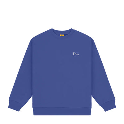 Dime | Small Logo Crew INDIGO - Gallery Streetwear