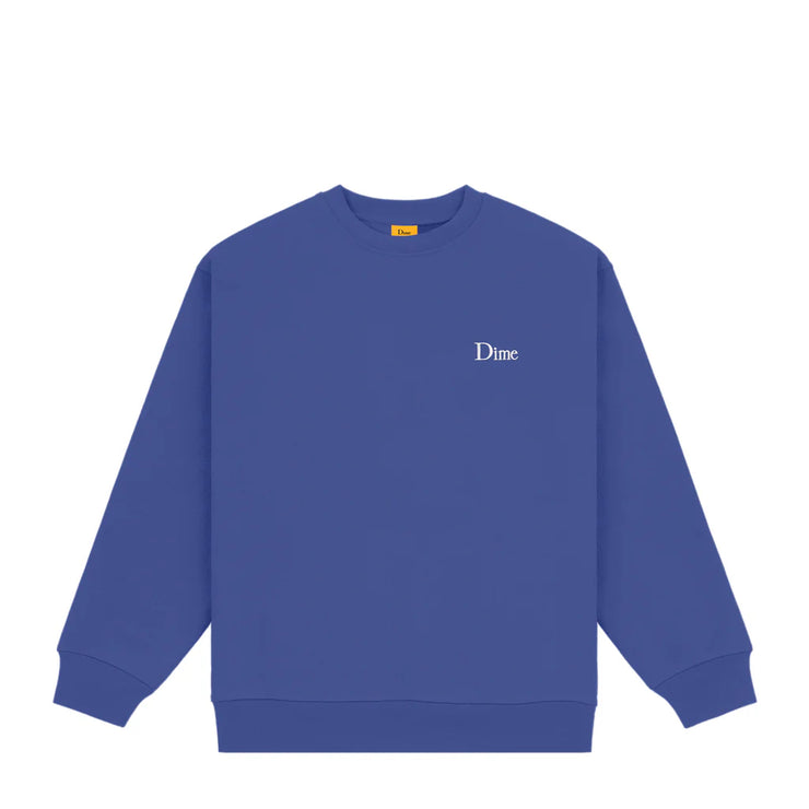 Dime | Small Logo Crew INDIGO - Gallery Streetwear