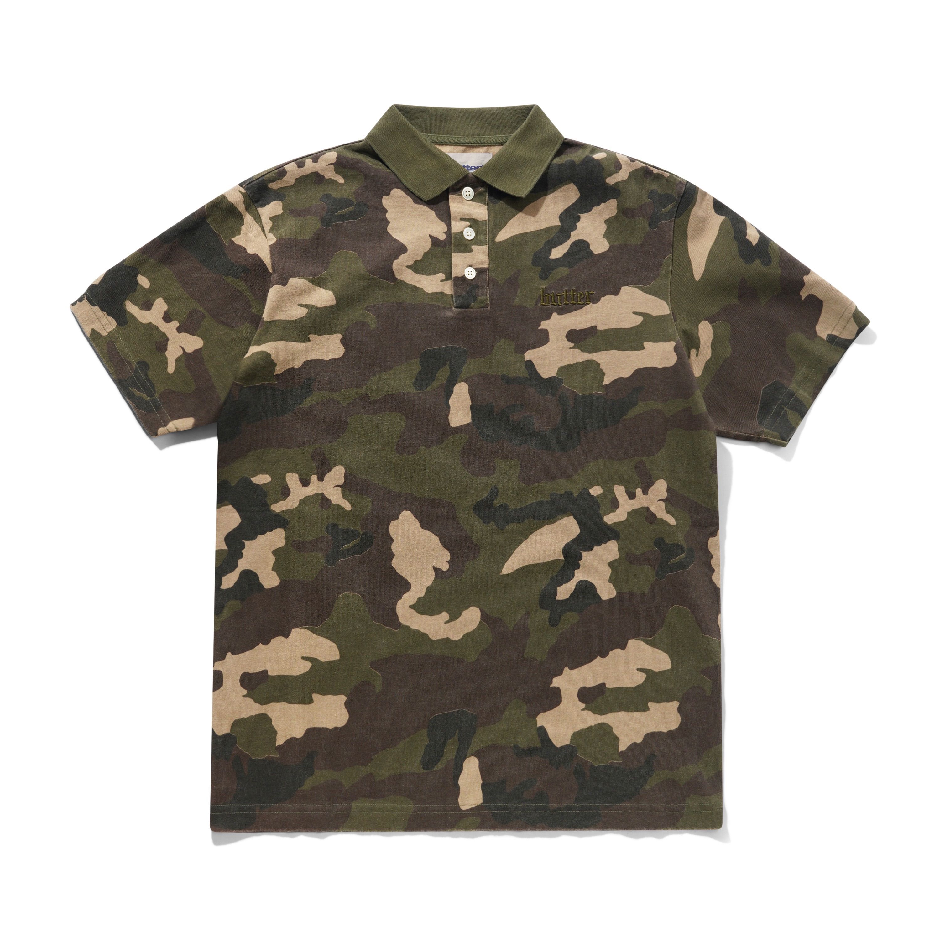 Butter Goods Camo Polo – Woodland