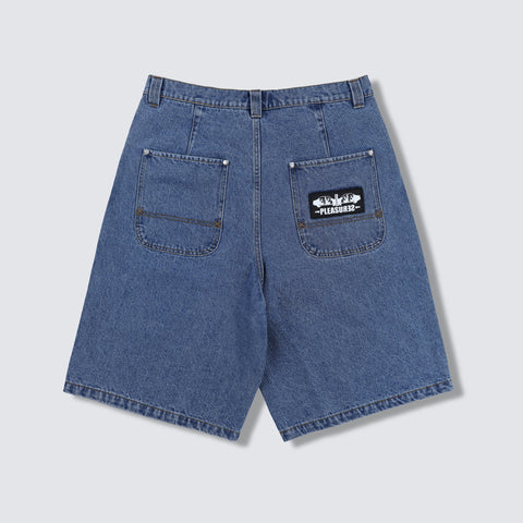 PLEASURES COLLISION JORTS - INDIGO - Gallery Streetwear