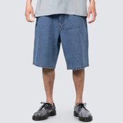 PLEASURES COLLISION JORTS - INDIGO - Gallery Streetwear