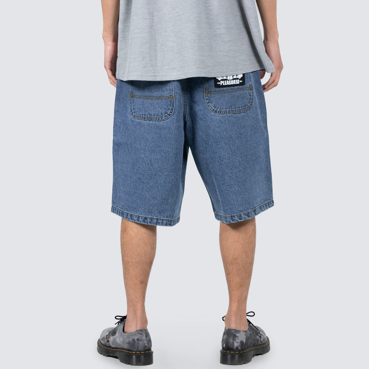 PLEASURES COLLISION JORTS - INDIGO - Gallery Streetwear