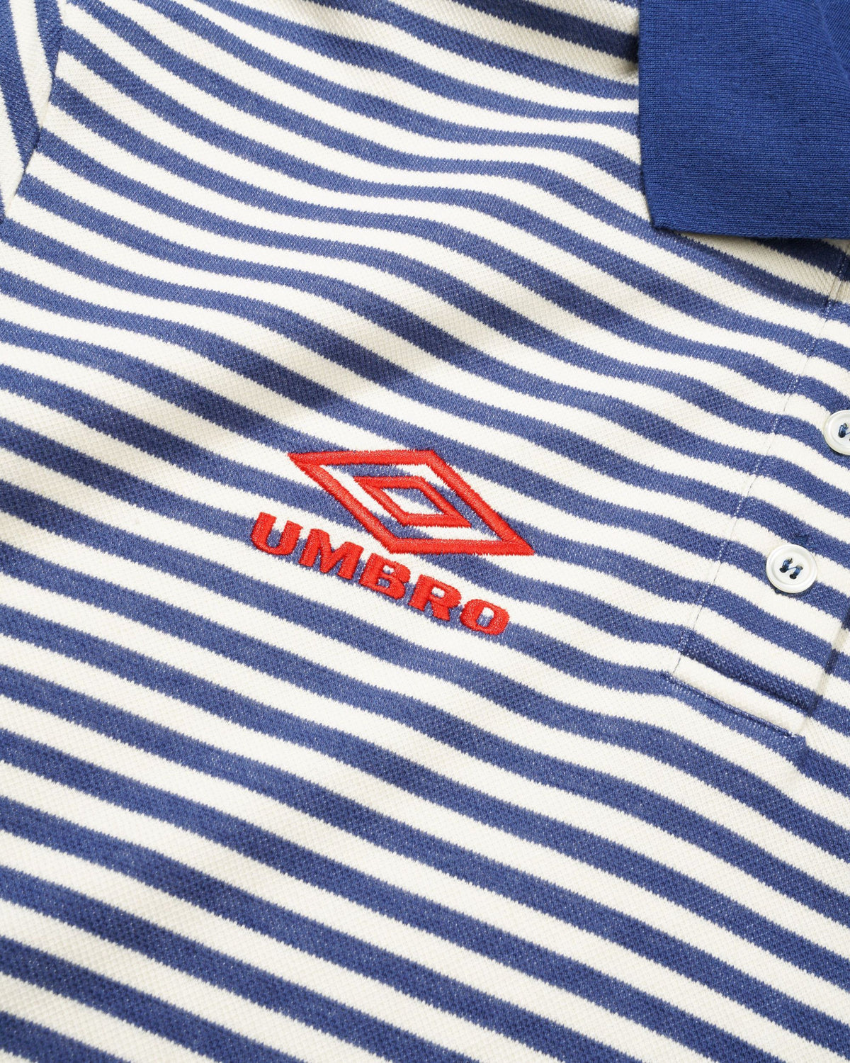 Butter Goods x Umbro Crest Polo Navy — product shot