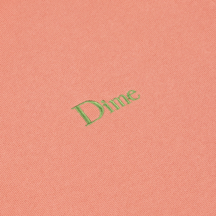 Dime | Small logo Crewneck Pink Clay - Gallery Streetwear