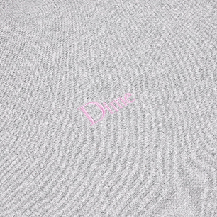 Dime MTL | Small Logo hoodie Grey