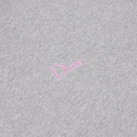 Dime MTL | Small logo Crew Grey Pink