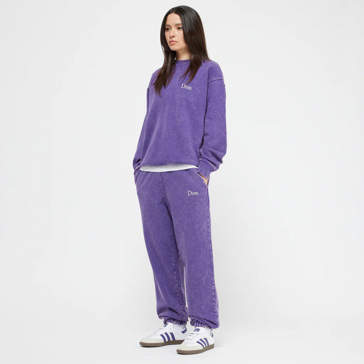 Dime MTL | French Terry Sweatpants Faded Iris - model