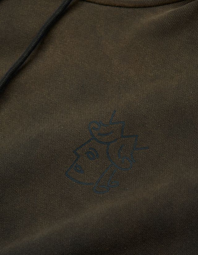 Victoria HK SF QH Hooded Sweatshirt – Faded Black