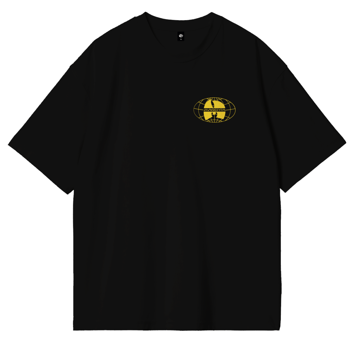 Magenta Shaolin Tee Black