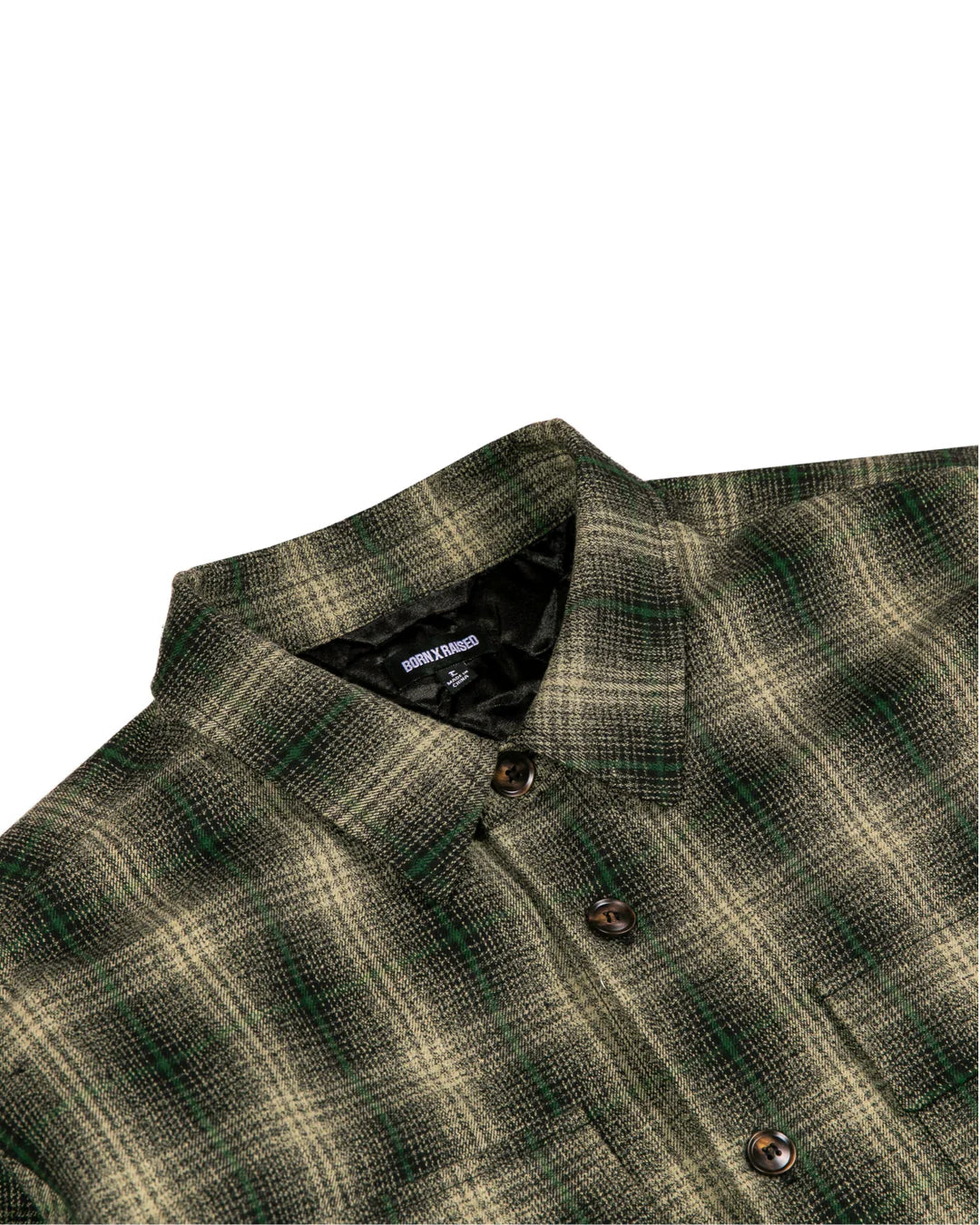 Born X Raised Oversized Flannel Shirt Jacket