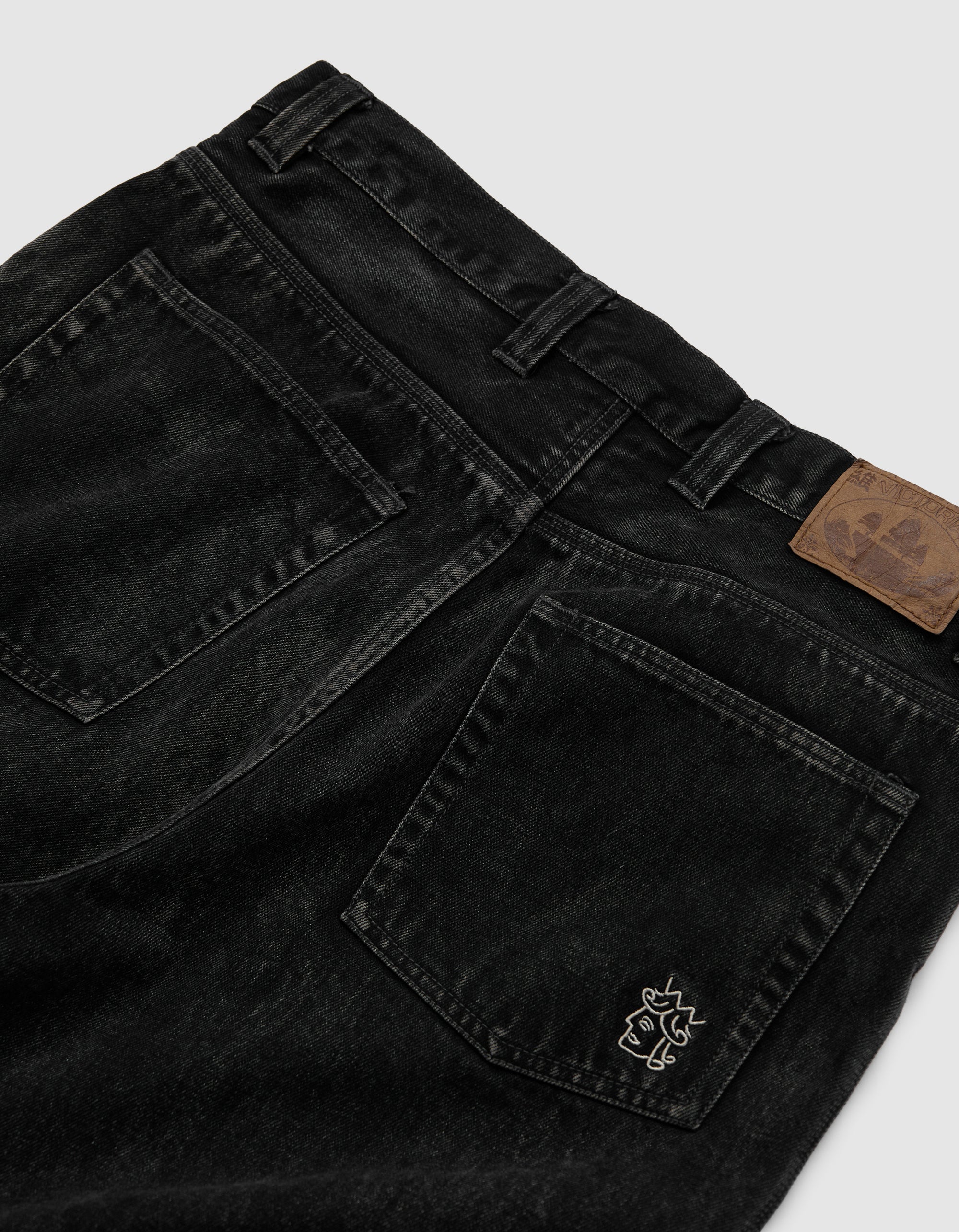 Victoria HK QH 5 Pocket Denim – Washed Black