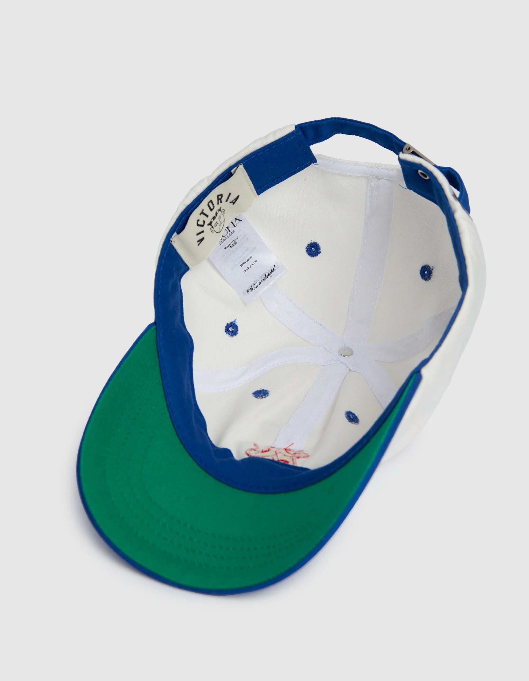 Victoria HK 2 Tone QH Logo Cap – White