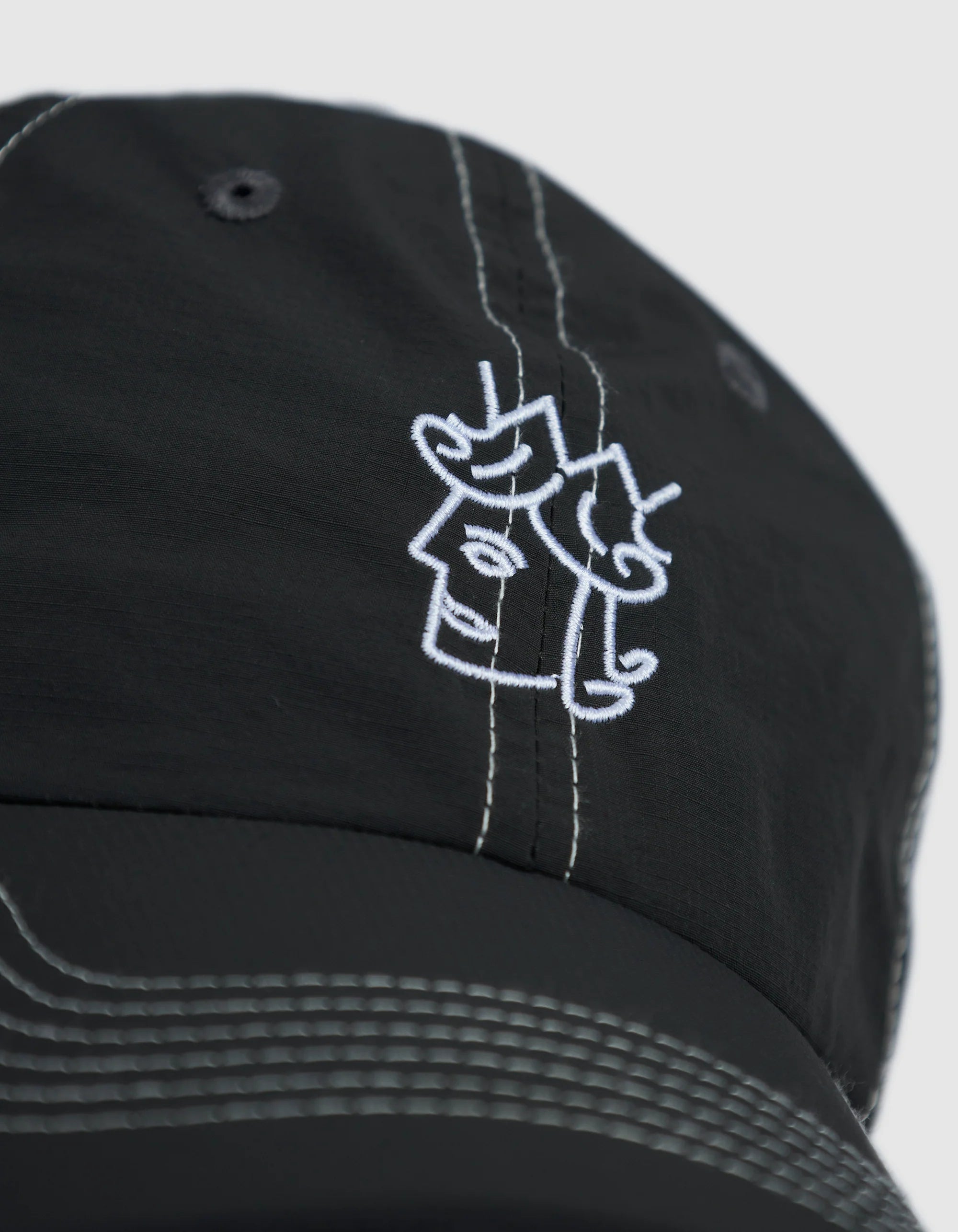 Victoria HK Nylon QH Logo Cap – Charcoal