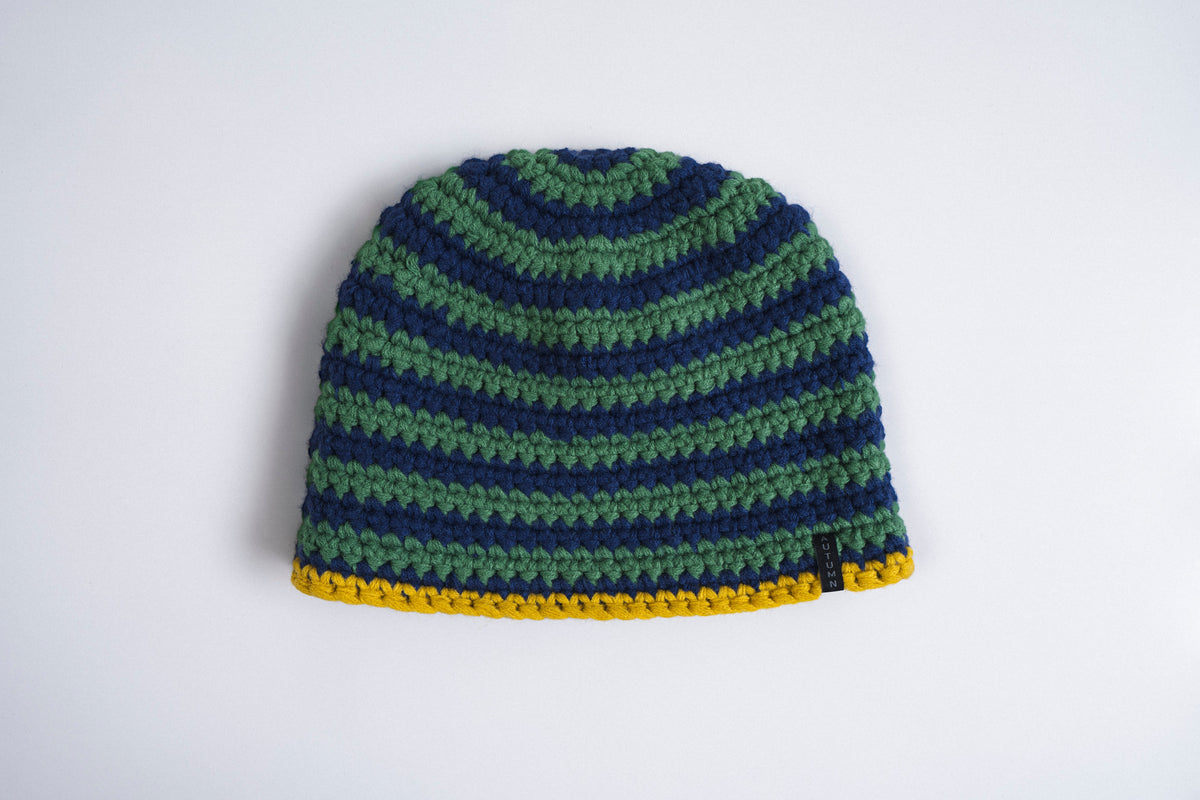 Autumn Crochet Beanie in Navy