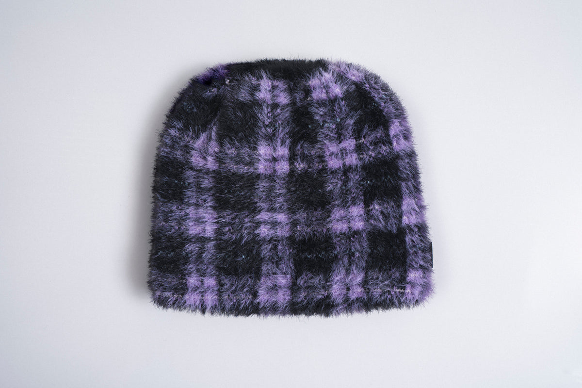 Corduroy Dobunezumi Mohair Beanie in Purple