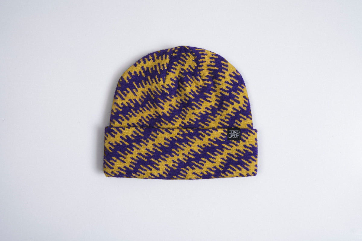 Corduroy Static Camo Beanie in Fir
