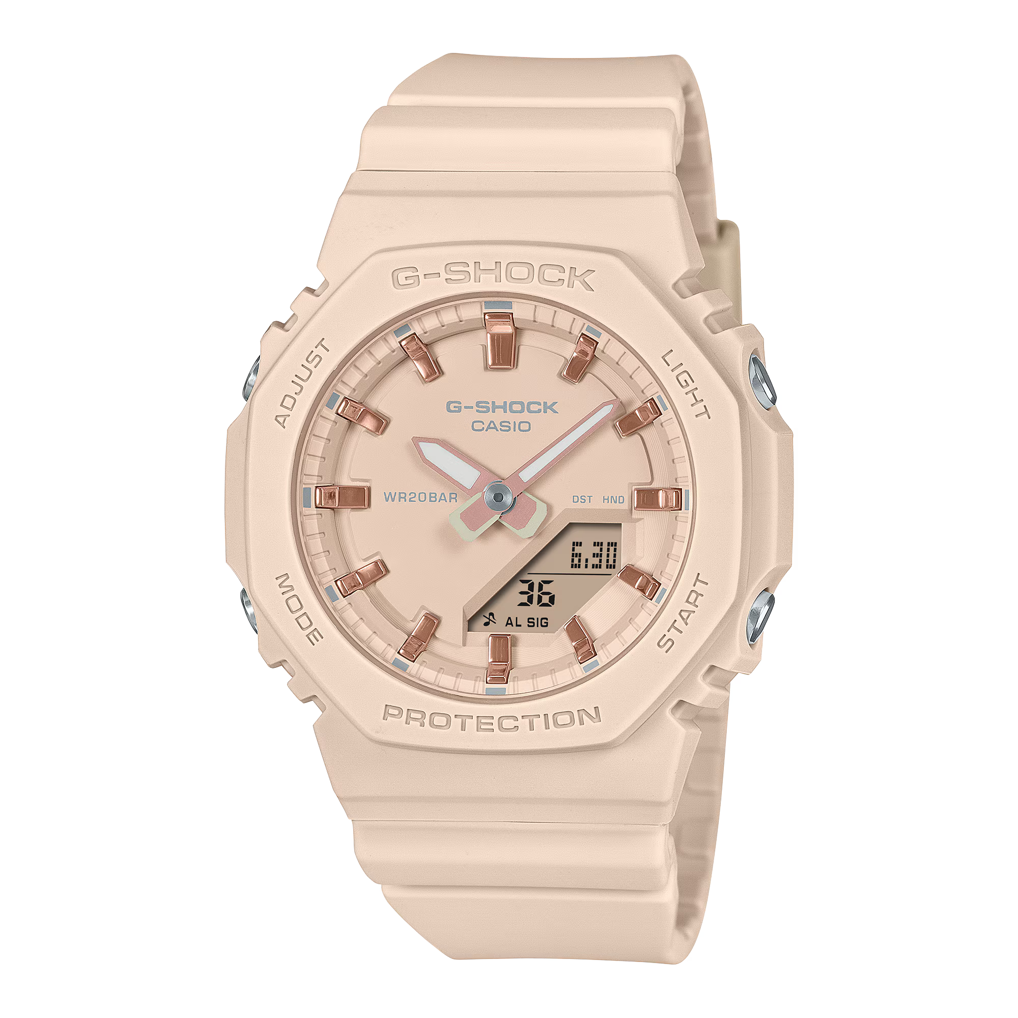 Casio G-Shock GMA-P2100M-4A – Compact Pink Gold Analog-Digital