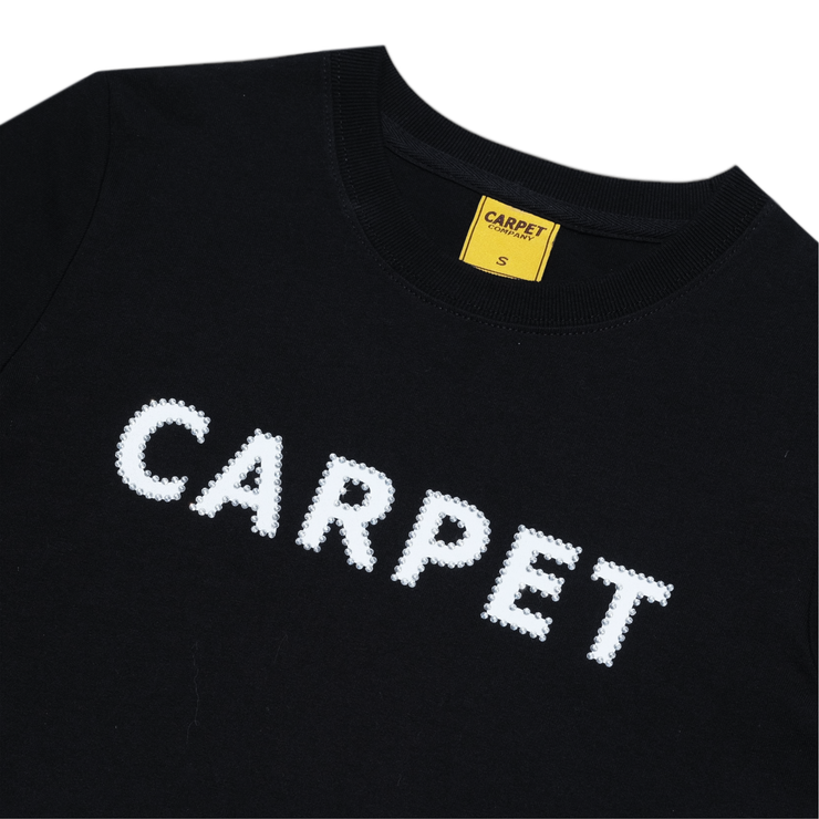 Carpet | Girl Rhinestone Tee Black