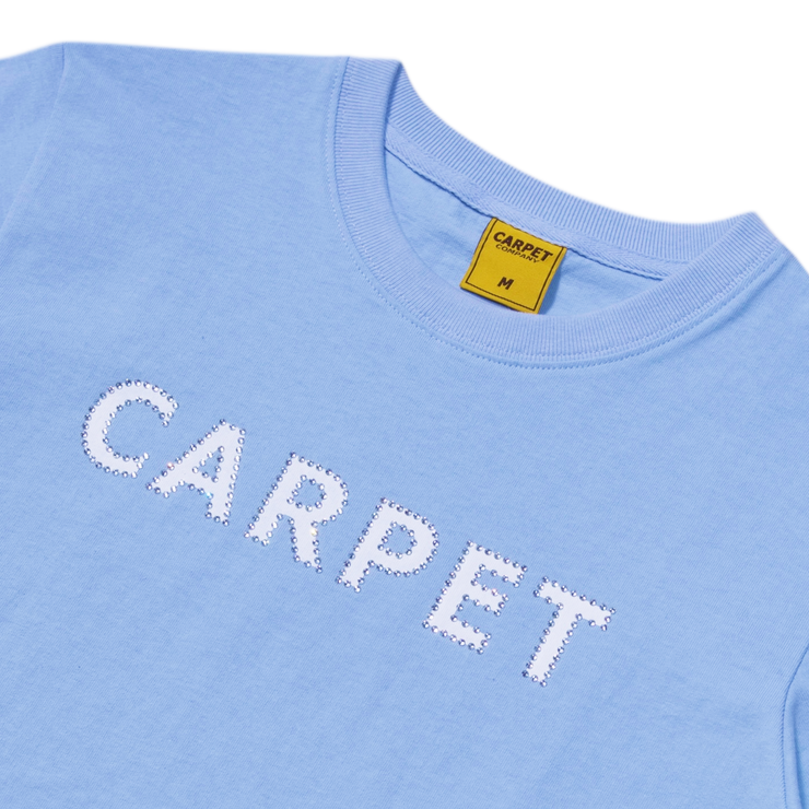 Carpet | Girl Rhinestone Tee Blue