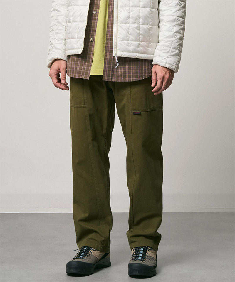 Gramicci Gadget Pant in Olive, front view on model